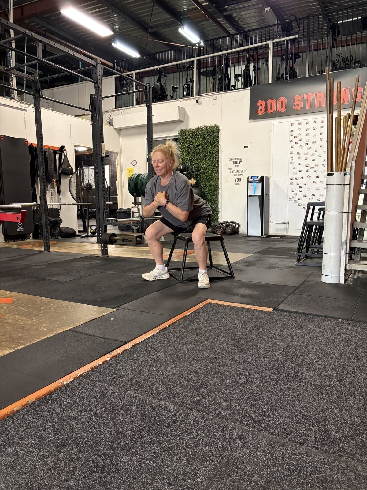 A member training alone on the Invictus 5 floor